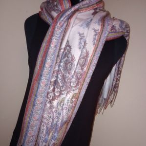 Chico's wrap around warm scarf NWT